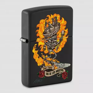 Зажигалка бензиновая Rick Rietveld Black Matte, ZIPPO, США, Зажигалки