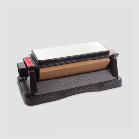 Набор из 3 точильных камней на подставке Tri-Stone Benchstone, зернистость : 100/240/1000 Grit, LANSKY, США, Бруски LANSKY