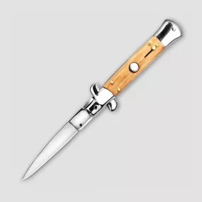 Нож автоматический складной Sicilian Needle Olive Wood, 8,2 см, оливковое дерево, BOKER, Германия, Magnum BOKER