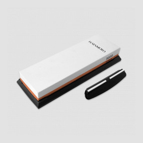 Камень водный точильный с держателем угла заточки, зернистость 1000/3000, HATAMOTO, Япония, HATAMOTO (Япония)