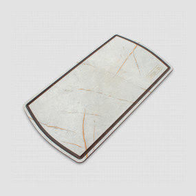 Доска для сервировки с желобом, 37 х 21см, мраморный Грейс, композитный материал, серия Fashion, ComposeEat, Россия, Столовые приборы и сервировка