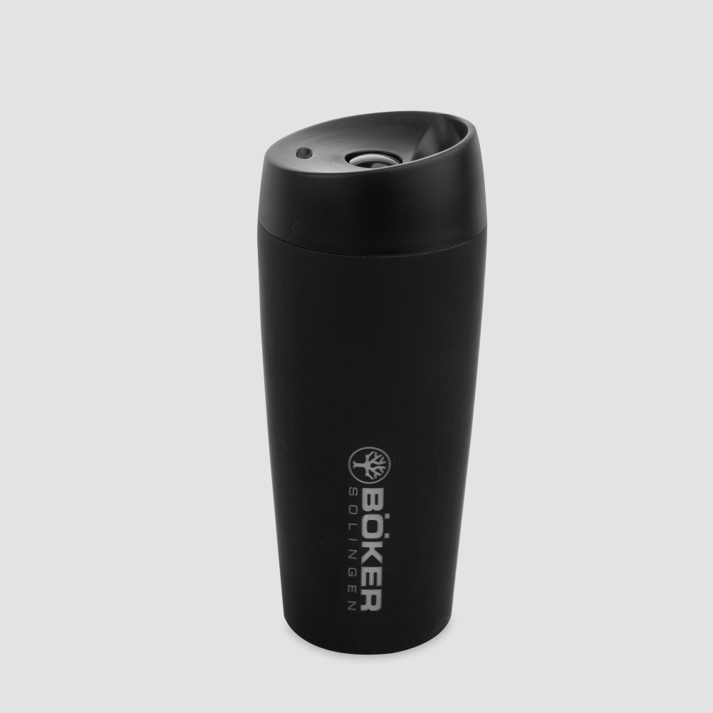 Термостакан Travel Mug, объем: 400 мл. цвет черный, BOKER, Германия