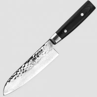 Нож кухонный Сантоку 16,5 см, Santoku, дамасская сталь, серия Zen, YAXELL, Япония, 