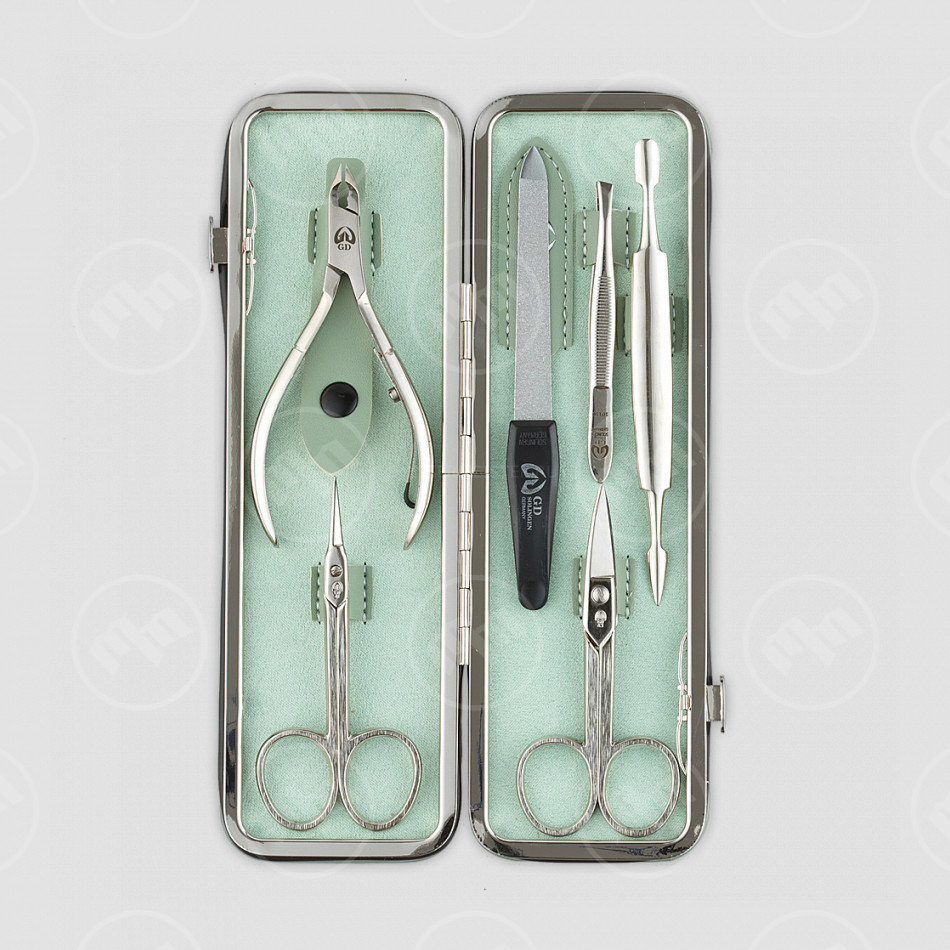 Набор маникюрный в футляре, 6 предметов, GD, Германия