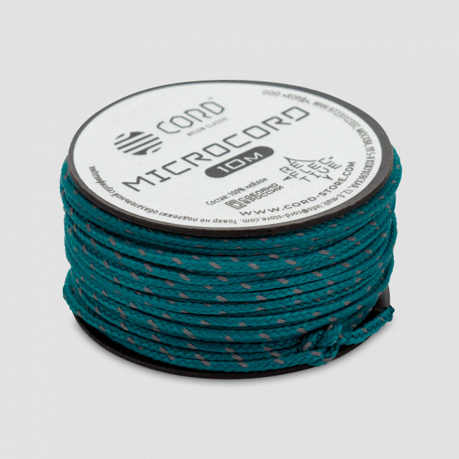 Микрокорд светоотражающий aquamarine, 10м, серия Cord Micro, CORD, Россия