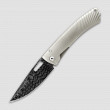 Нож складной TS1 Damascus Fate Grey matte handle, LionSteel, Италия_00797170044514186082.jpg