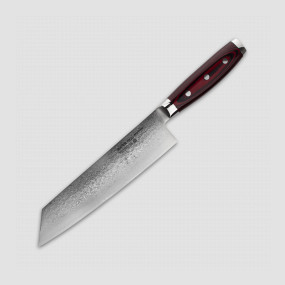 Профессиональный поварской кухонный нож, Kiritsuke 20 см, дамасская сталь, серия GOU 161, YAXELL, Япония, YAXELL (Япония)