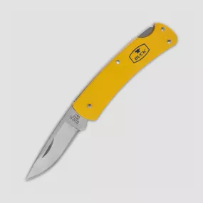 Нож складной Alumni, Stonewashed 420HC Steel, Gold Anodized Aluminum Handle, BUCK, США, 