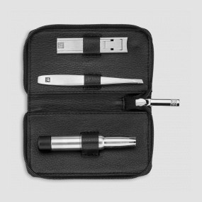 Набор маникюрный мужской в кожаном футляре, цвет черный, 3 предмета, Twinox, ZWILLING J.A. HENCKELS, Германия, ZWILLING J.A. HENCKELS (ГЕРМАНИЯ)