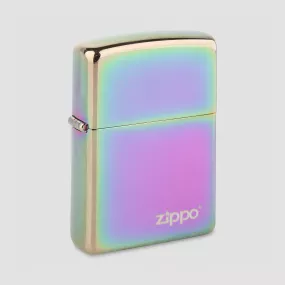 Зажигалка ZIPPO Classic с покрытием Spectrum, латунь/сталь, разноцветная, глянцевая, ZIPPO, США, Зажигалки