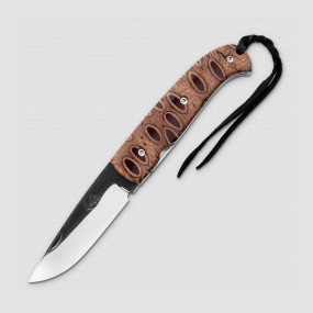 Нож складной Danang Marroniere, 9,0 см, материал клинка: сталь Bohler N690, материал рукояти: дерево палисандр, CITADEL, Камбоджа, CITADEL (Камбоджа)