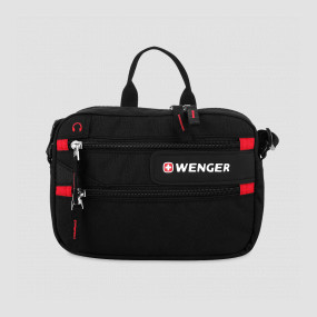Сумка, размер: 18 х 23 х 5, материал: полиэстер 600D, цвет: черный, WENGER, Швейцария, Сумки WENGER