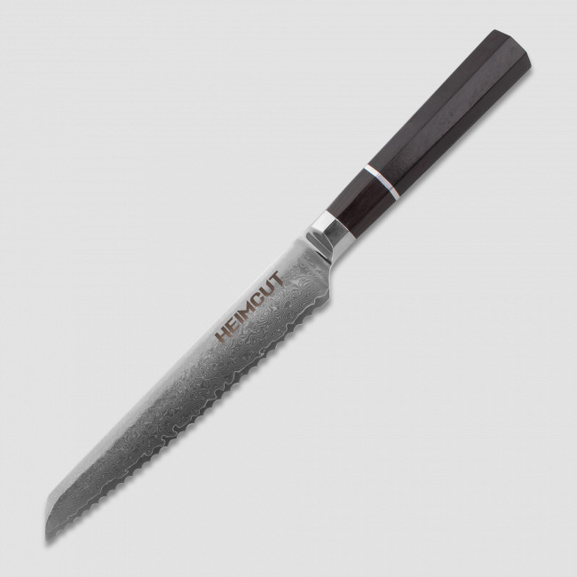 Нож кухонный для хлеба, 20 см, Octa Damascus, HEIMCUT, Россия