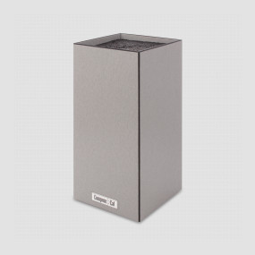 Подставка универсальная для кухонных ножей, 11х11х24 см, цвет-стальной, композитный материал, серия Elegance, ComposeEat, Россия, Подставки для ножей