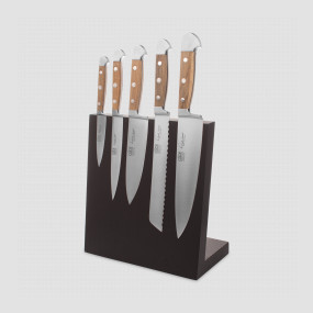 Набор из 5-ти кухонных ножей на подставке, серия Alpha Fasseiche, GUDE, Германия, GUDE (Германия)