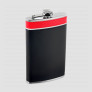 Фляга, 270 мл, сталь, черно-красный, S. QUIRE, Италия