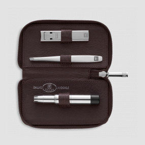 Набор маникюрный мужской в кожаном футляре, цвет коричневый, 3 предмета, Twinox, ZWILLING J.A. HENCKELS, Германия, Маникюрные наборы ZWILLING