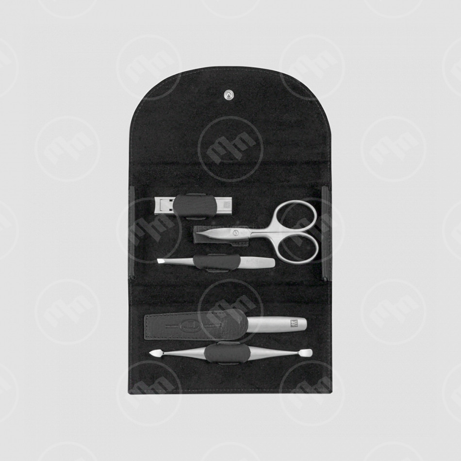 Набор маникюрный в кожаном футляре, цвет чёрный, 5 предметов, Twinox, ZWILLING J.A. HENCKELS, Германия