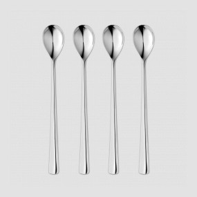 Набор из 4-х ложек с длинной ручкой для латте, серия Malvern Bright, ROBERT WELCH, Великобритания, Столовые приборы и сервировка