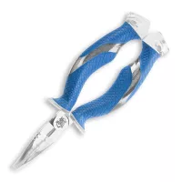 Плоскогубцы игольчатые загнутые Cuda 7 Titanium Bonded Ring Splitter, длина: 18,0 см, CUDA, США видео продукта