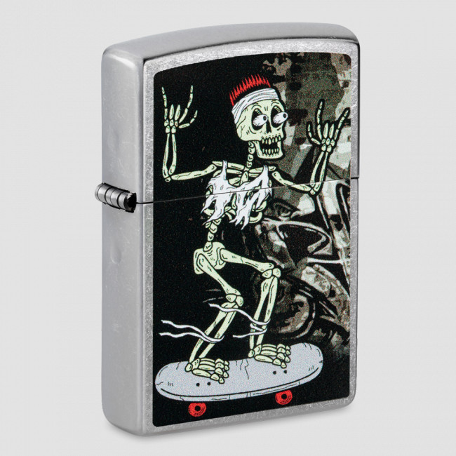 Зажигалка бензиновая Skateboard Design Street Chrome, ZIPPO, США