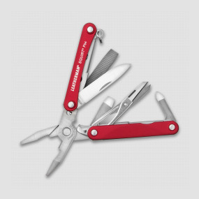 Мультитул брелок для ключей Leatherman Squirt PS4, 9 инструментов, материал: нержавеющая сталь, цвет: красный, LEATHERMAN, США, LEATHERMAN (США)