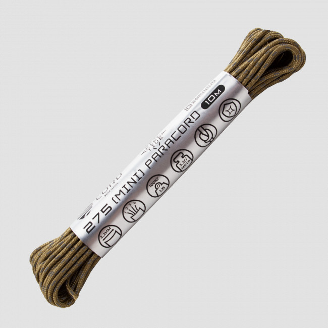 Паракорд 275 световозвращающий brown, 10 м, серия Cord 275, CORD, Россия