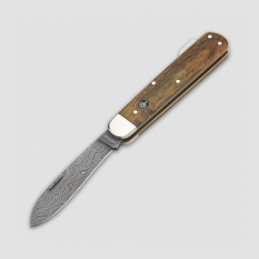 Нож складной Mono Damascus, 8,5 см, BOKER, Германия, Складные ножи из дамасской стали