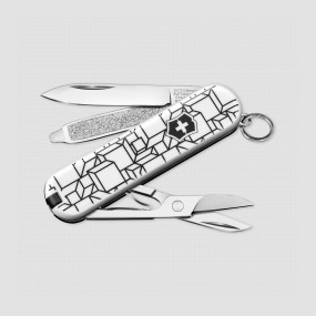 Нож швейцарский складной Classic Cubic Illusion Limited Edition 2021, 7 функций, 4 см, VICTORINOX, Швейцария, VICTORINOX Swiss Army Keychain