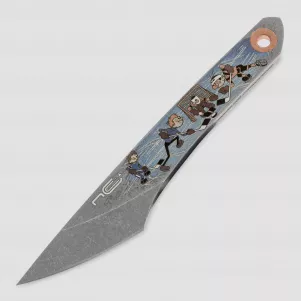 Нож с фиксированным клинком Koi, 3,4 см,  N.C. CUSTOM, Россия, Ножи скрытого ношения