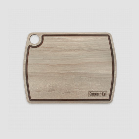 Доска разделочная композитная c желобом, 29х22см, травертин капучино, серия Fashion, ComposeEat, Россия, COMPOSE EAT (Россия)