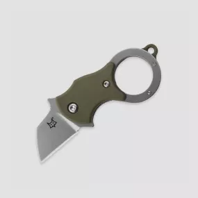 Нож складной - брелок Mini-Ta OD Green, 2,5 см, FOX, Италия, 