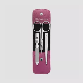 Набор маникюрный в кожаном футляре, цвет розовый, 3 предмета, Classic Inox, ZWILLING J.A. HENCKELS, Германия, Лучшие маникюрные наборы