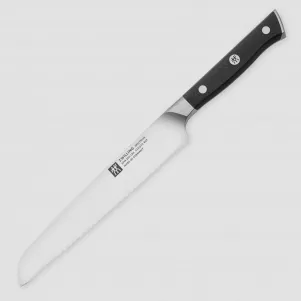 Нож для хлеба, 20 см, рукоять черная микарта, серия Spectrum, ZWILLING J.A. HENCKELS, Германия, Ножи для хлеба