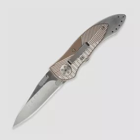 Нож складной Elishewitz E-Lock Bronze, 7 см, CRKT, США, Ножи складные и с фиксированным клинком