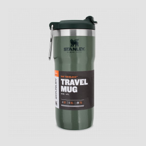 Термокружка Classic Twin Lock, объем: 470 мл, цвет зеленый, STANLEY, США, Термокружки STANLEY