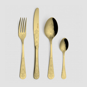 Набор столовых приборов на 6 персон, 24 предмета, цвет золото, серия Antique, CRISTEMA, Португалия, CRISTEMA (Португалия)
