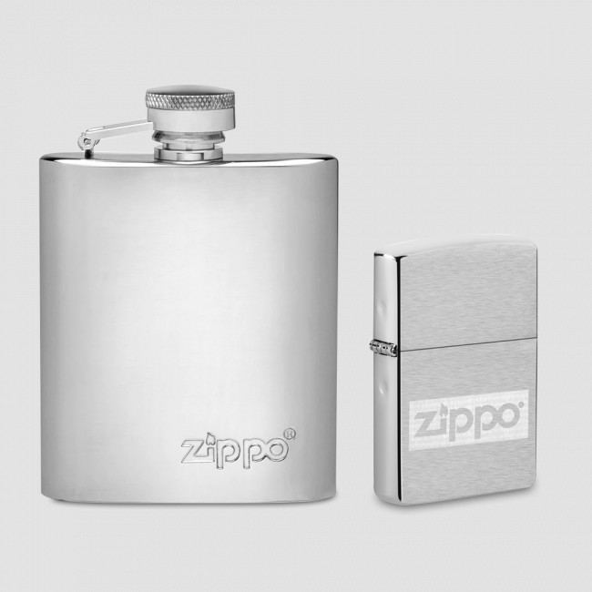 Набор подарочный: зажигалка и фляжка 89 мл., ZIPPO, США