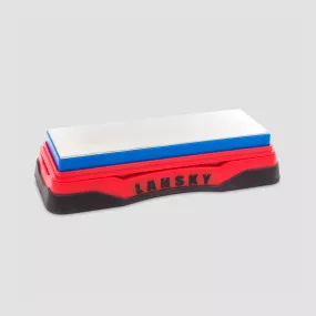 Камень точильный с алмазным напылением, комбинированный Medium Grit (280 / Fine Grit (600), размер: 17 х 7 х 3,5 см, LANSKY, США, Бруски LANSKY