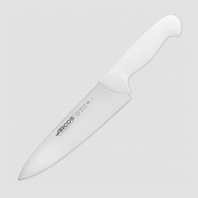 Профессиональный поварской кухонный нож 20 см, рукоять - белая, серия 2900, ARCOS, Испания, ARCOS 2900