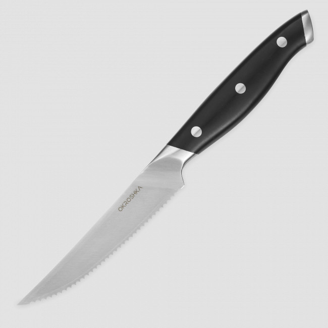 Нож кухонный для стейка, 9,5 см, серия Tartar, OKROSHKA, Россия