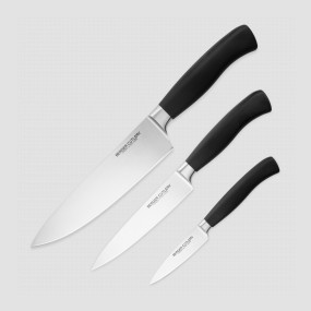 Набор кухонных ножей поварская тройка, серия Ergo Line Pro, BERGER CUTLERY, Германия, BERGER CUTLERY (Германия)