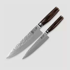 Набор из 2-х кухонных ножей, 16.5 и 20 см, 32 слоя, серия Shun Premier, KAI, Япония, KAI (Япония)