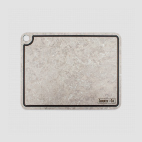 Доска композитная разделочная с желобом, 33x25 см, серый мрамор, серия Elegance, ComposeEat, Россия, COMPOSE EAT (Россия)