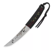 Нож скрытого ношения с фиксированным клинком Haruko, 7.5 см, N.C. CUSTOM, Россия видео продукта