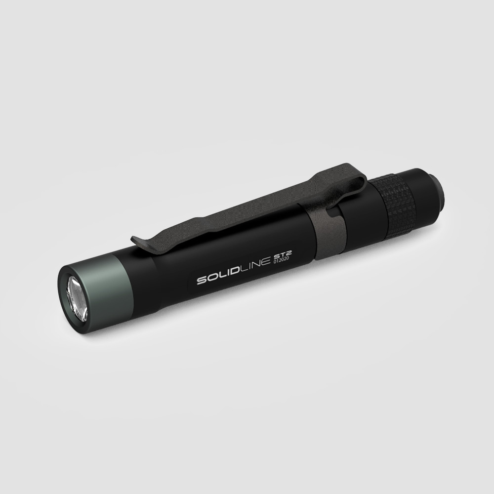 Фонарь светодиодный карманный Solidline ST2, цвет черный, LED LENSER, Германия