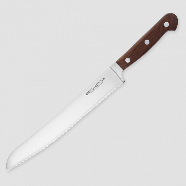 Нож для хлеба, 20 см, серия Classic Smoked Oak, BERGER CUTLERY, Германия