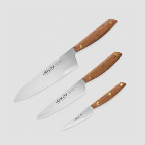 Набор кухонных ножей &quot;поварская тройка&quot;, серия Nordika, ARCOS, Испания, Наборы ножей "Поварская тройка" 