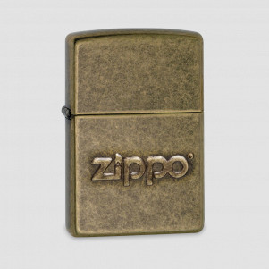 Зажигалка Classic Antique Brass Zippo logo, ZIPPO, США, Зажигалки