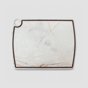 Доска разделочная c желобом, 36 х 28 см, мраморный Грейс, композитный материал, серия Fashion, ComposeEat, Россия, COMPOSE EAT (Россия)
